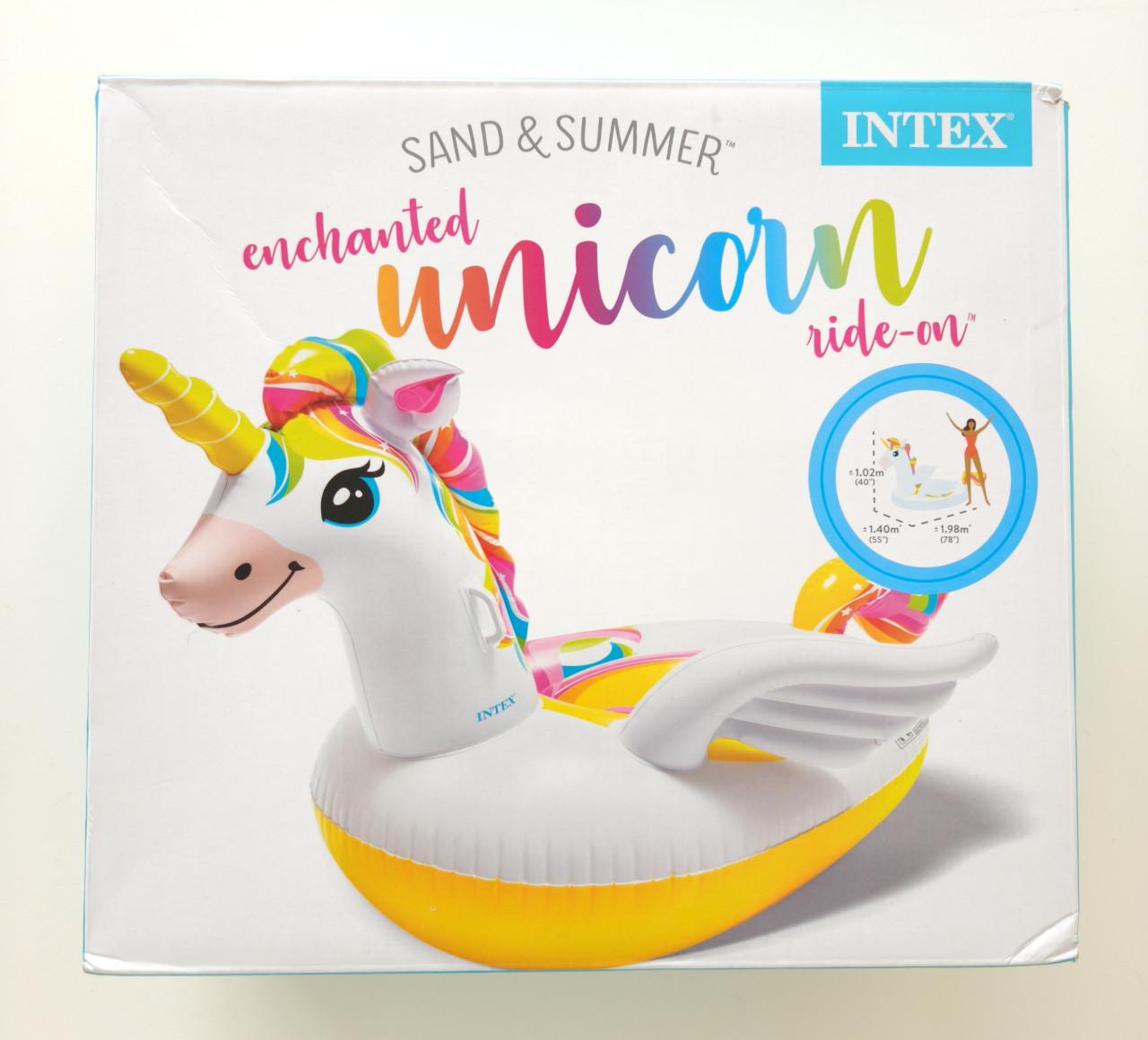 INTEX opblaasfiguren krokodil en unicorn