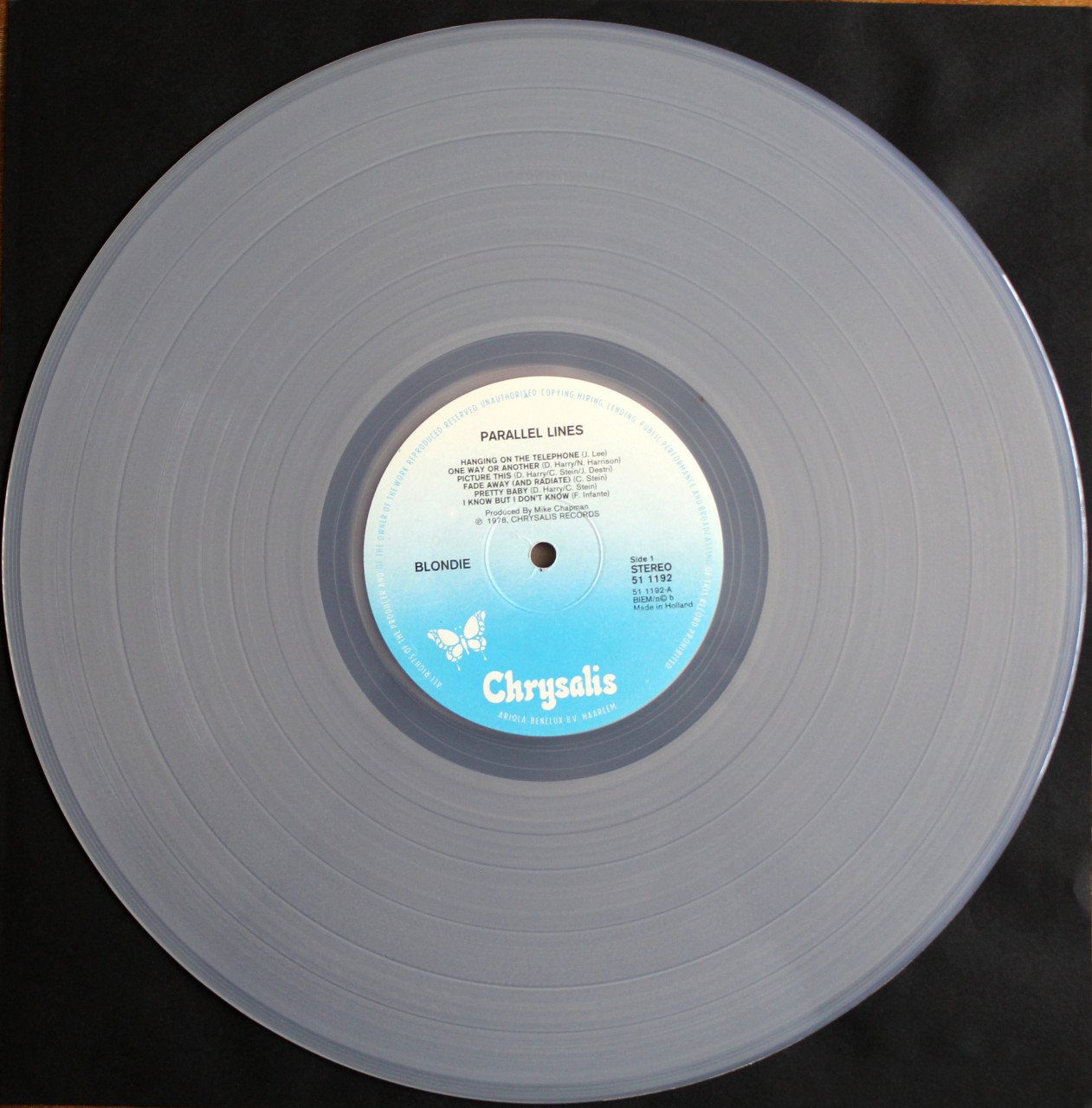 Blondie Parallel Lines Doorzichtig vinyl 1978