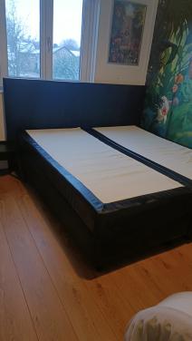 Lederen boxspring 180x200