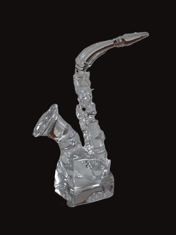 Saxofoon van Kristal Glas beeldje