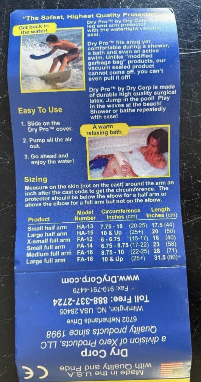 DRY PRO waterdichte armbescherming L.