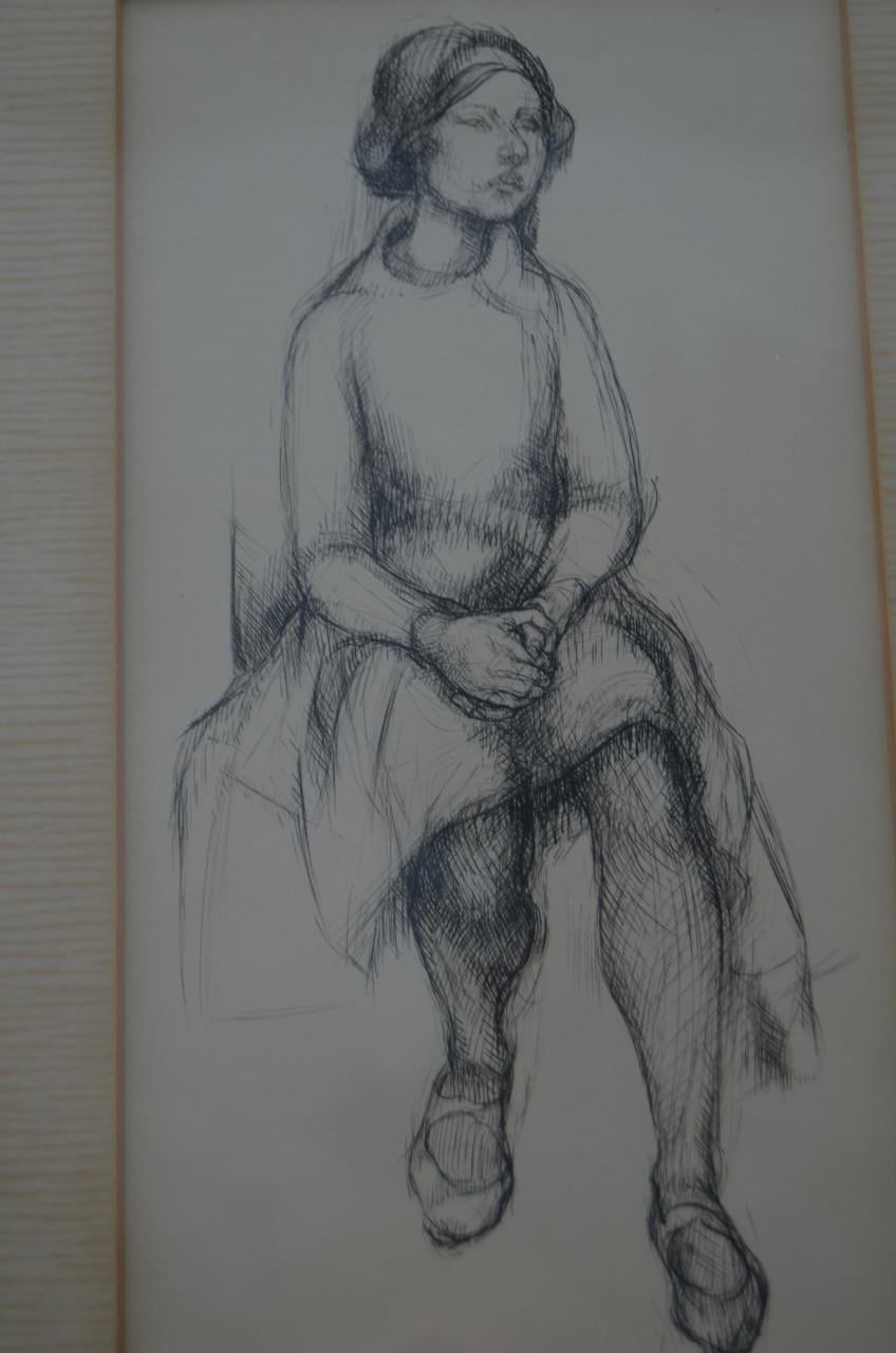 Nel Koen 'Zittende vrouw' 1960 in goede staat