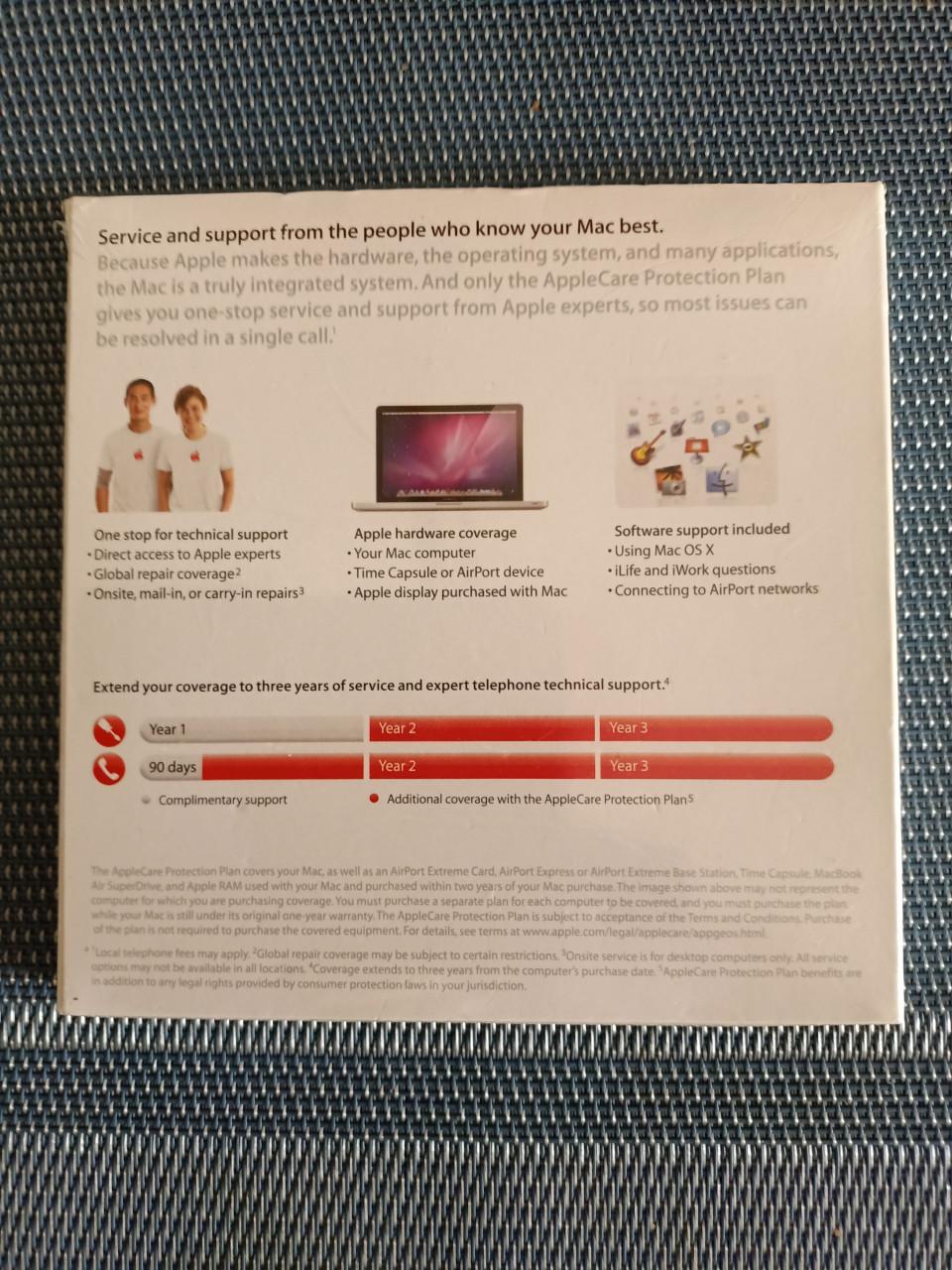 AppleCare software nieuw in doosje