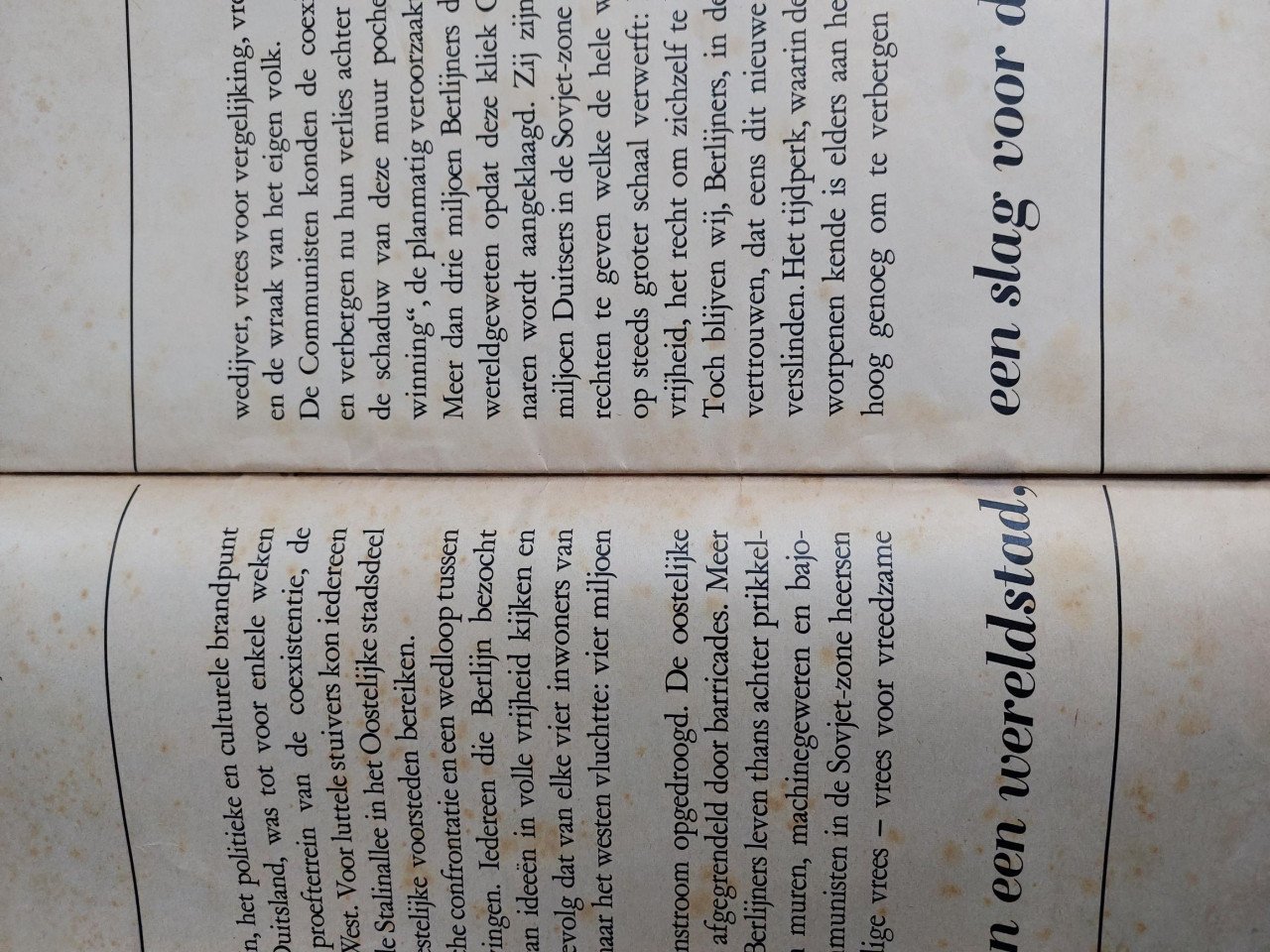 Magazine ontstaan Berlijnse muur