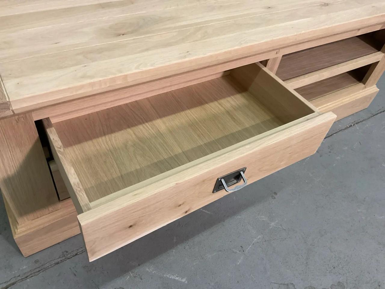 Eiken TV-Kast 150x50x40 Nieuw