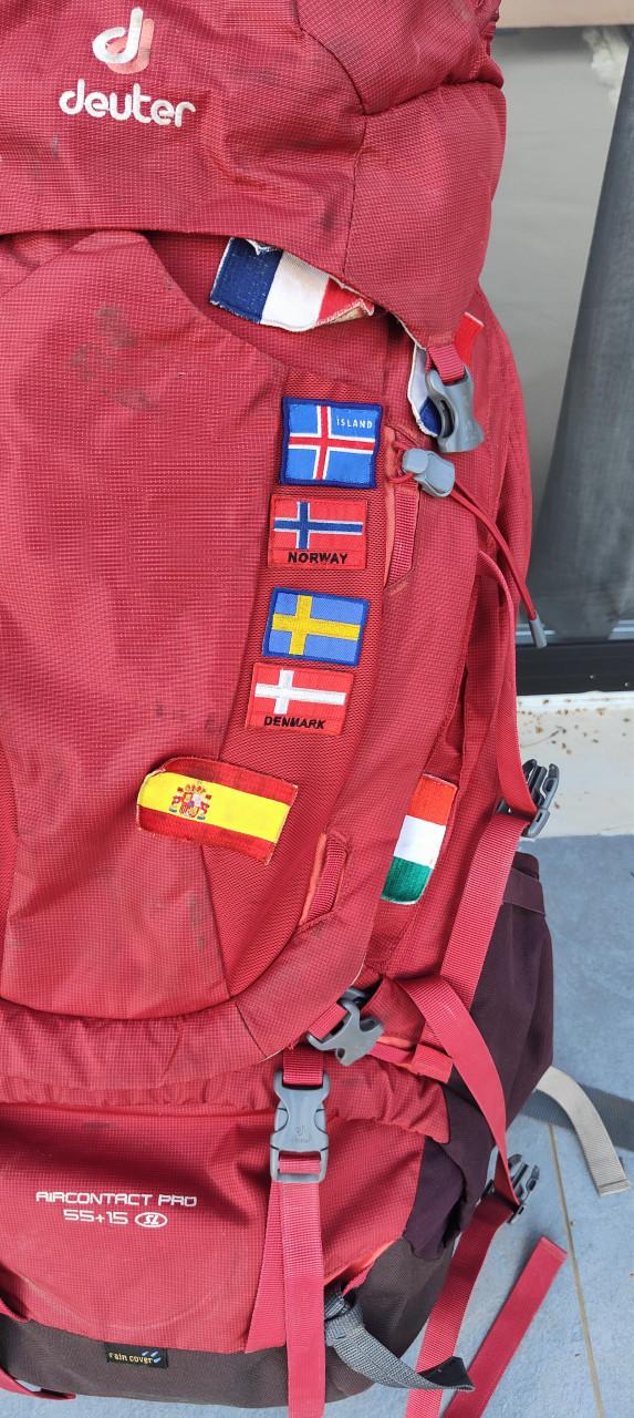 Backpack 55+15 liter