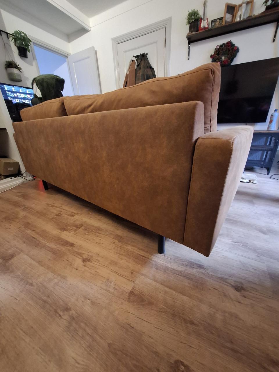 Tweezitsbank in bruine kleur