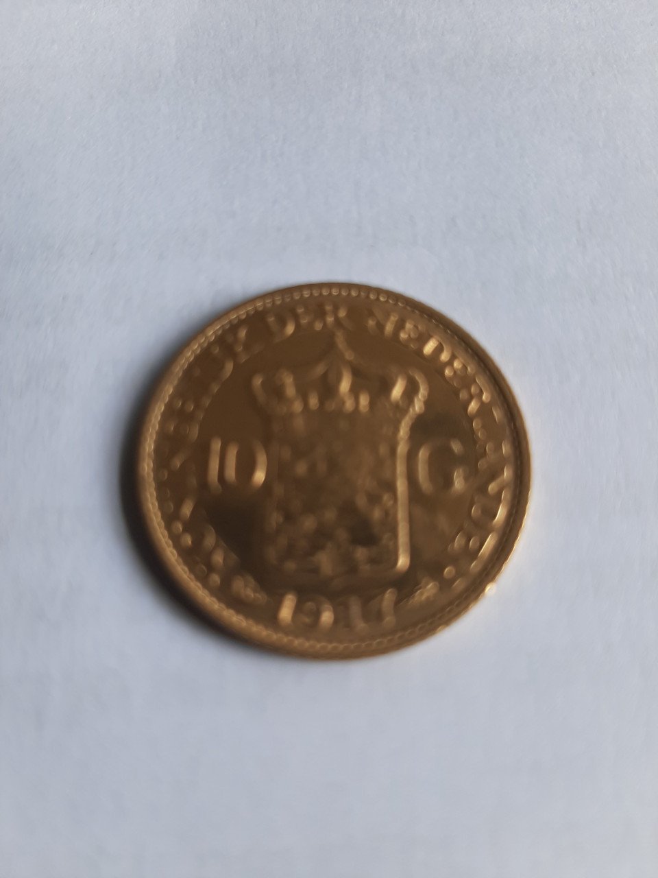 Gouden tientje 1917 wilhemina