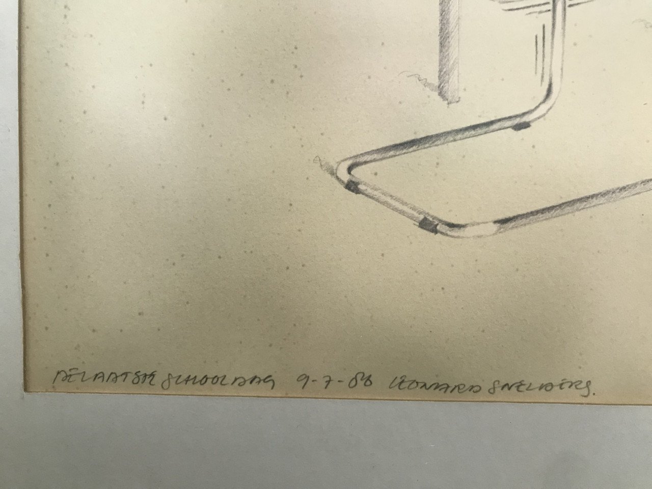 1986 tekening Leonard Snelders