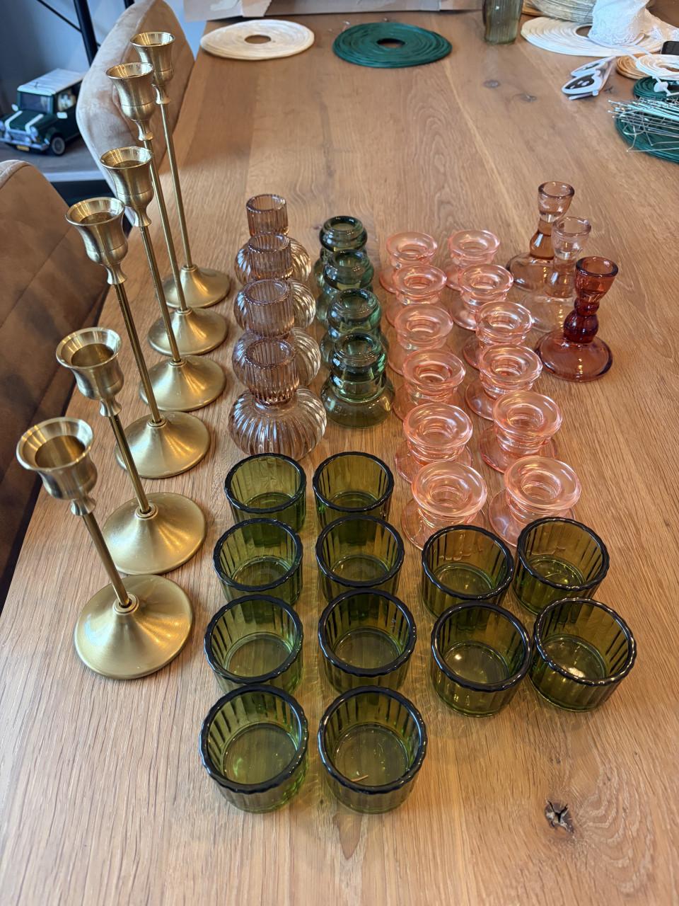 Bruiloftsversiering Groen en Roestbruin