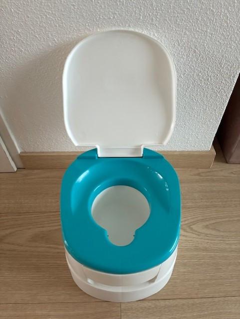 Tomy toilettrainingssysteem wctje potje wit blauw
