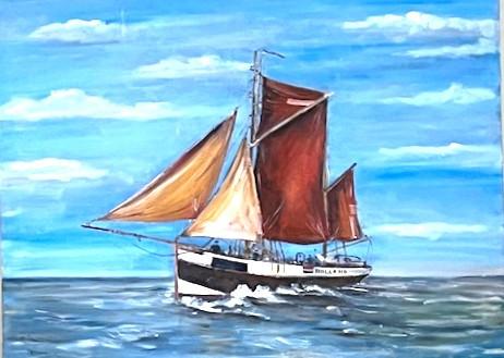 Zeiler visserij houten schepen