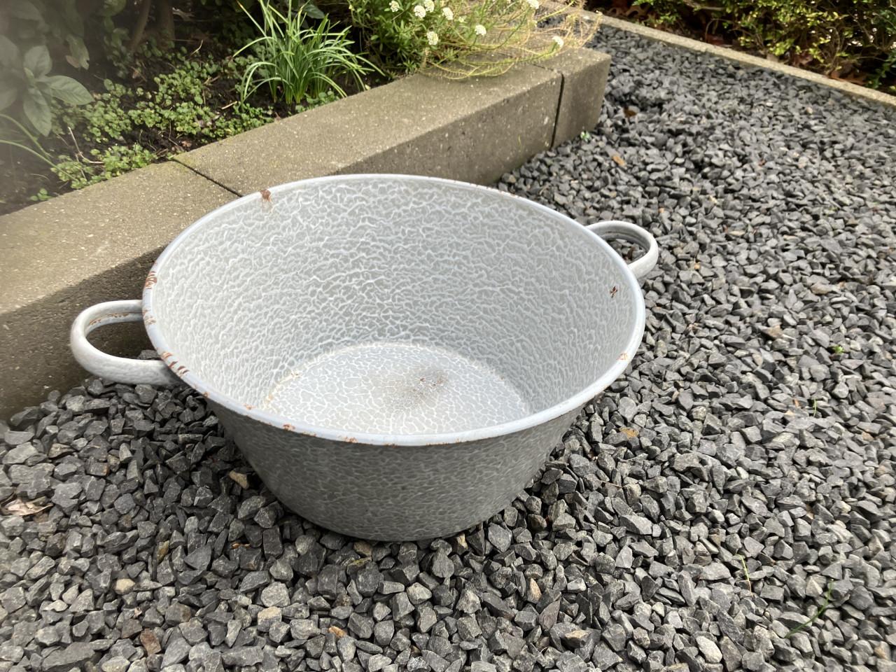 Emaille wasteil / bekken 2st.