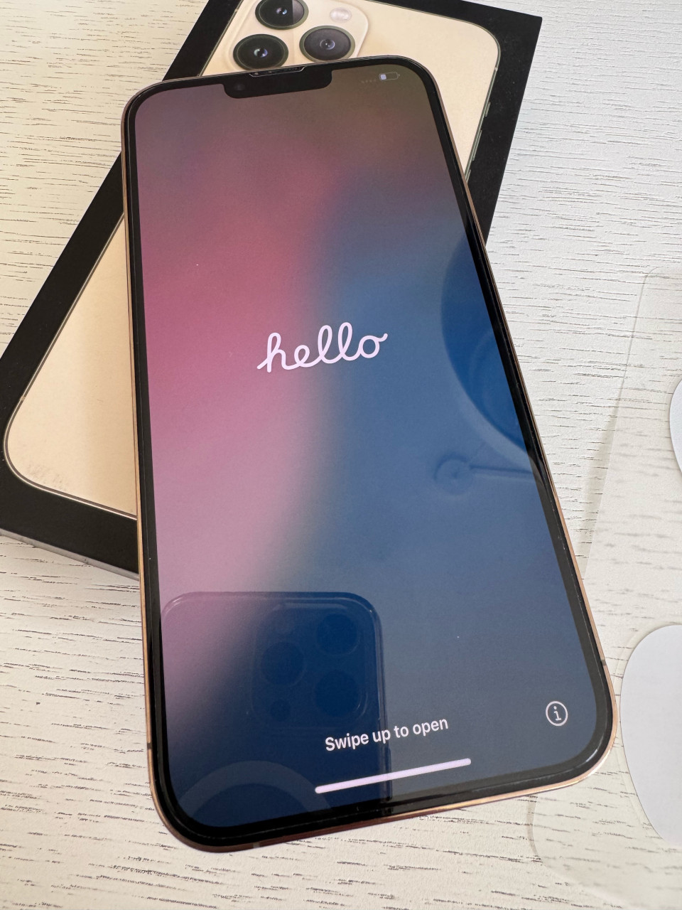 Iphone 13 pro max 256GB gold batterij 86% zgan 100%krasvrij