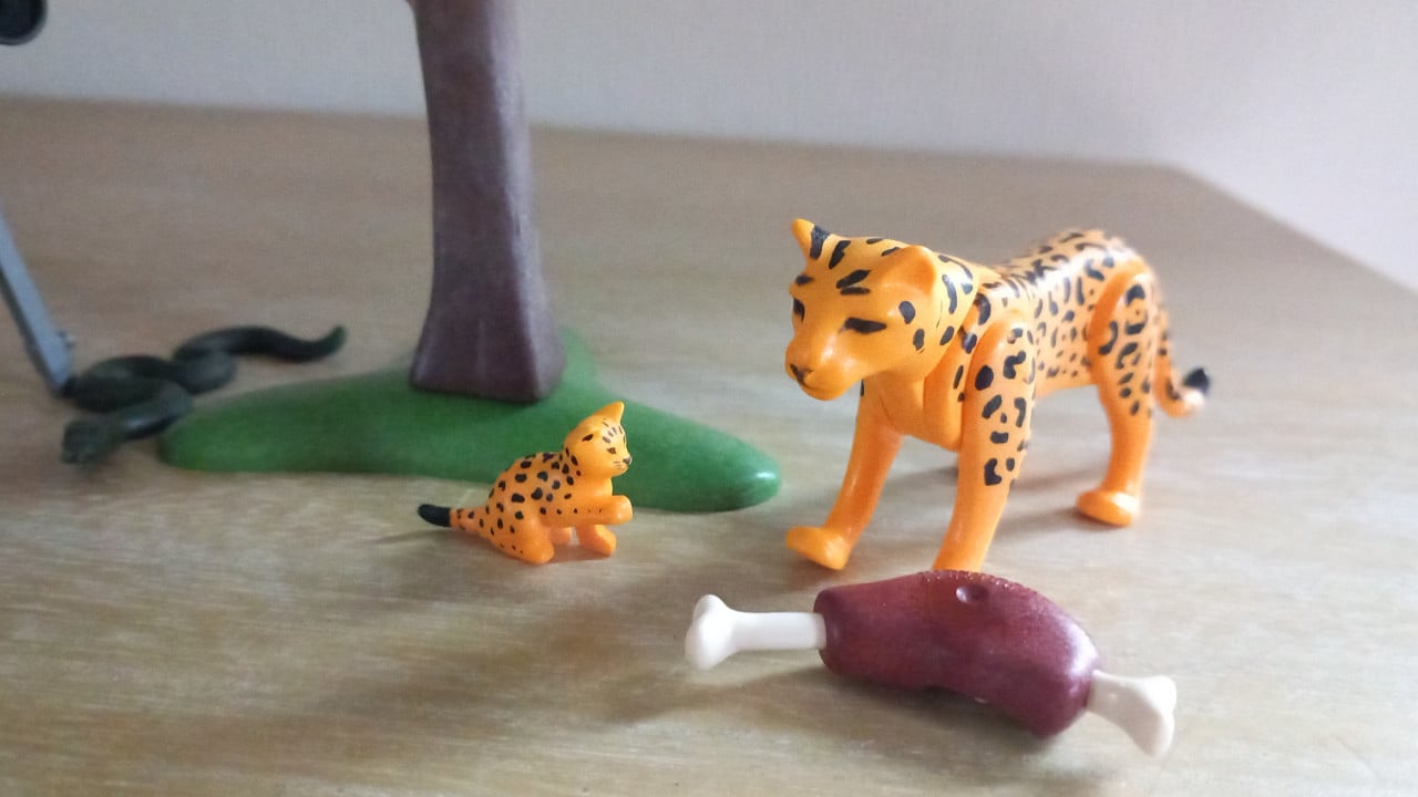 Playmobil jachtluipaard met onderzoeker