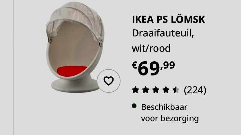 Mooie kinder ei draaistoel Ikea
