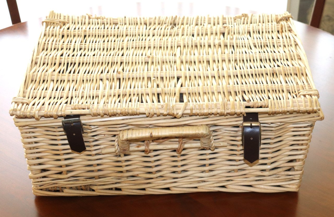 Rieten Pic Nic Mand