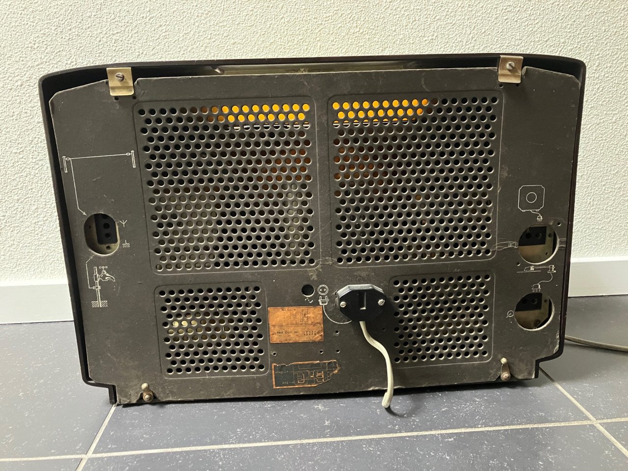 Vintage Philips radio bakeliet eind jaren '30