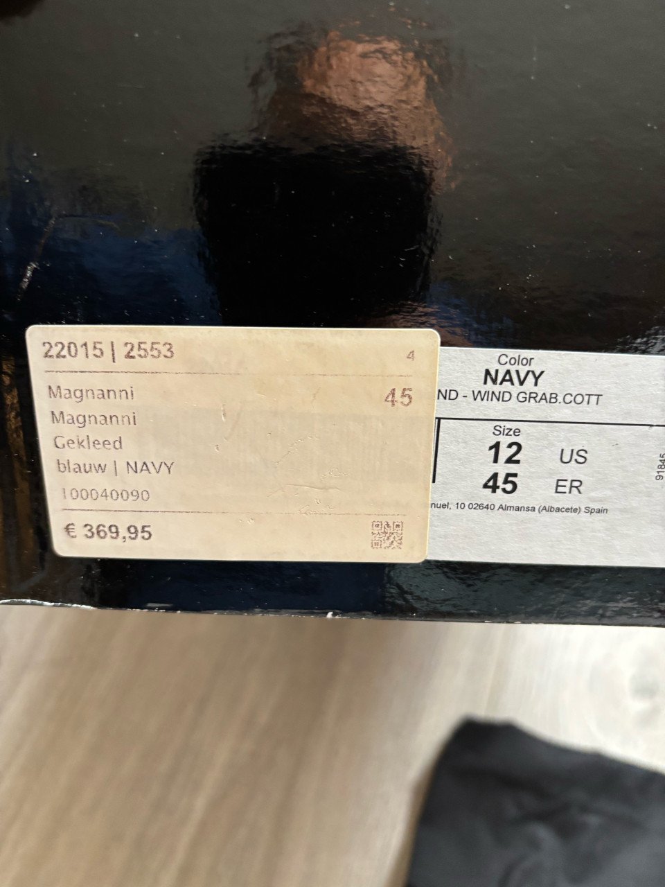 Magnanni Navy Blauw Dubbele Gesp - Maat 45 Nieuw in doos