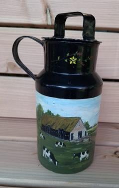 Oud Rondom Beschilderd Melkbusje