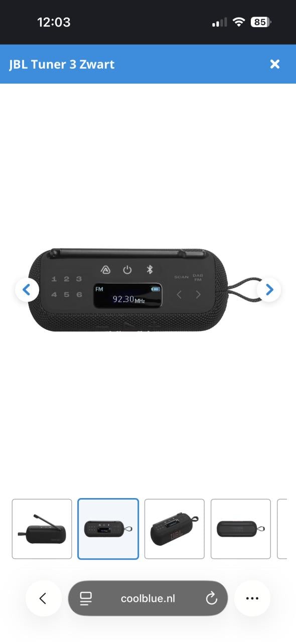 JBL Tuner 3 zwart