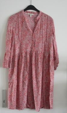 Roze met wit jurk maat 34