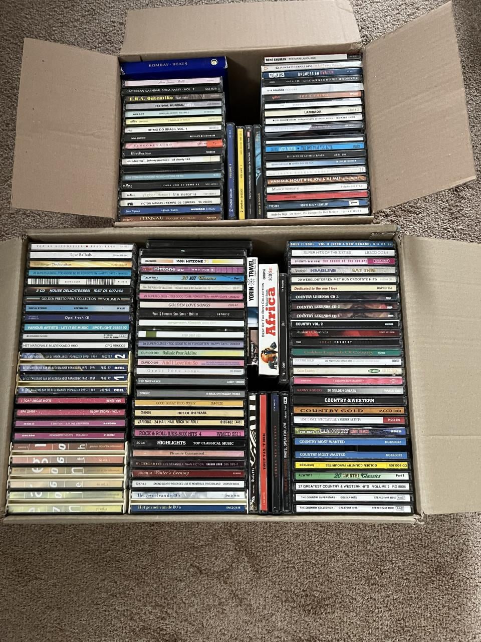 Collectie zeer diverse cd's.