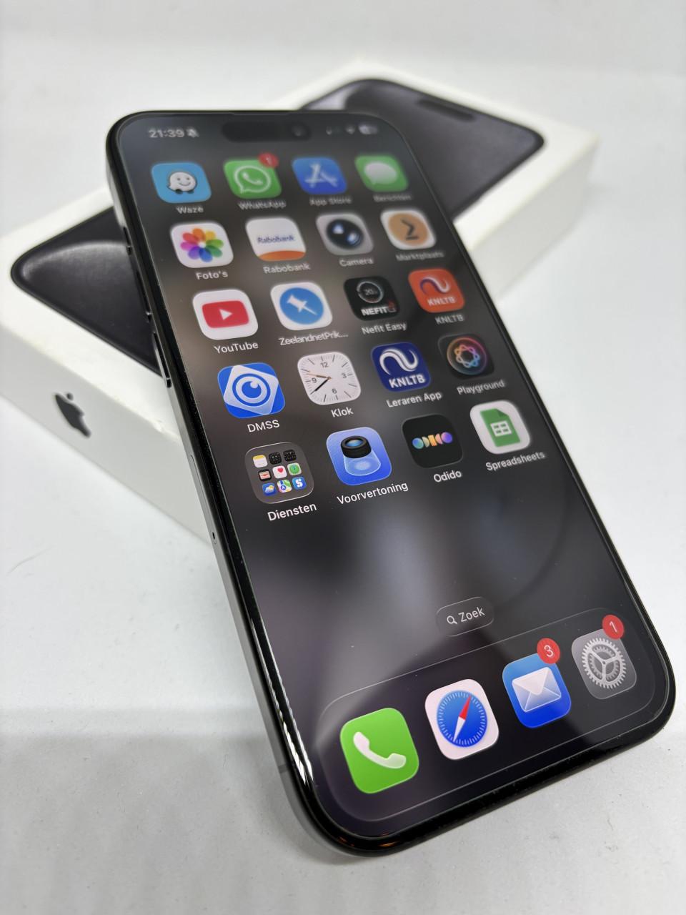 IPhone 15Pro  zwart  256GB