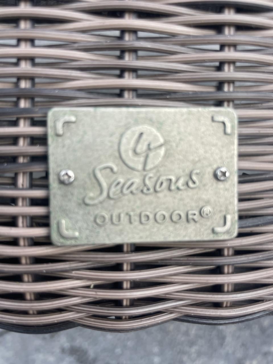 4 Seasons Outdoor Tuinset - Wicker met Glazen blad