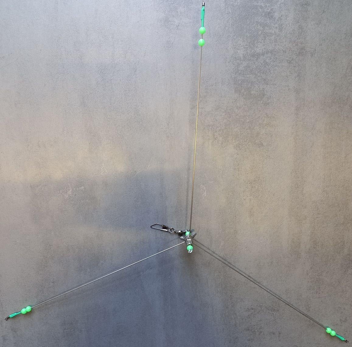 De Paraplu/helikopter onderlijn, de makkelijkste voor het bootvissen.