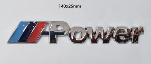 BMW Power Metalen Emblemen  NIEUW