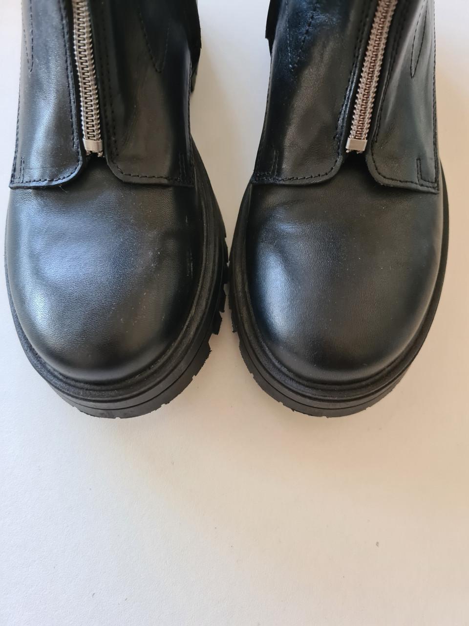 Nieuwe Shoesme zwarte leren boots maat 36