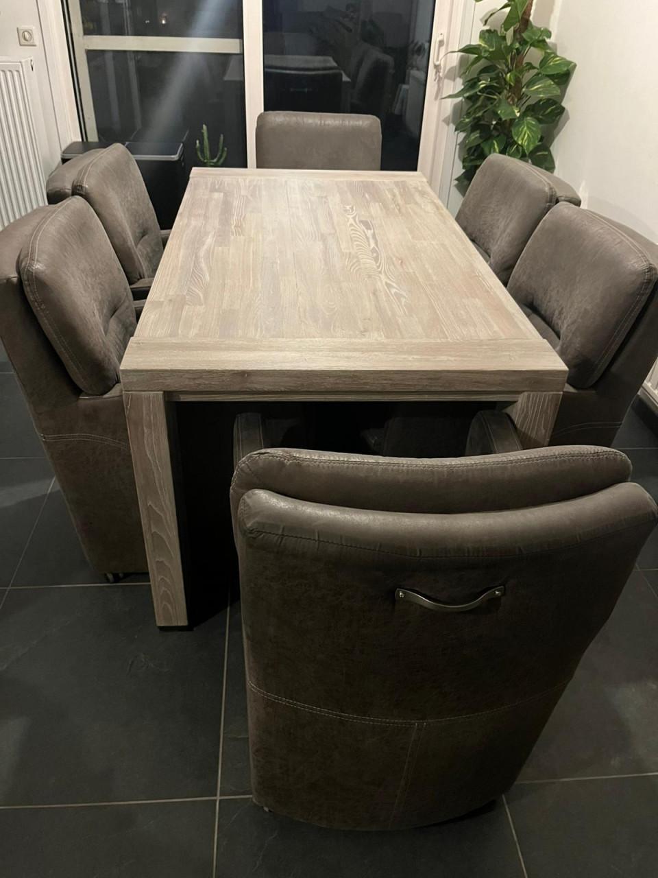 6 luxe eetkamer stoelen