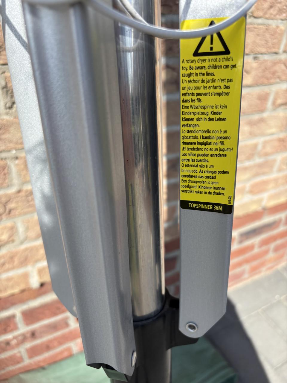 Brabantia droogmolen topspinner 36 m