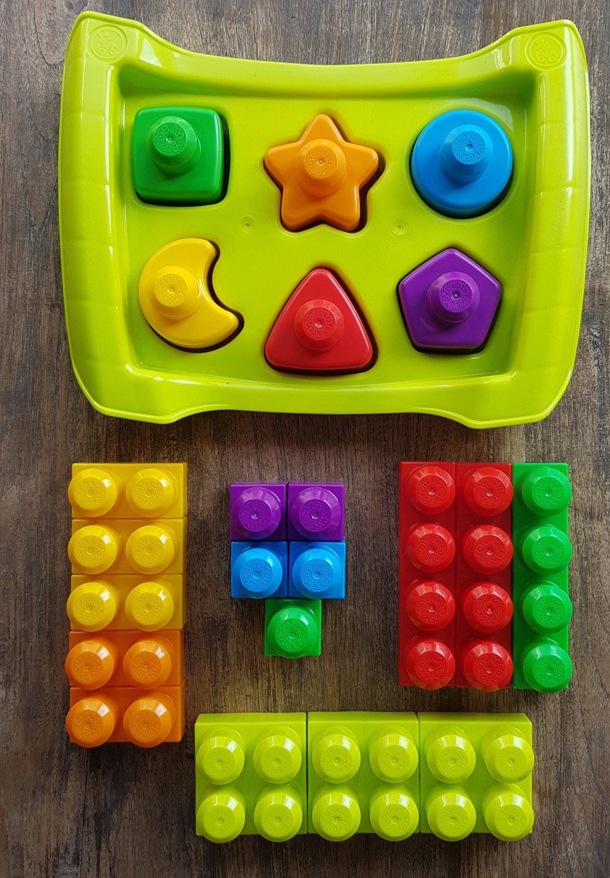 🎈Mega Bloks Blokkenwagen en Vormstoof in 1