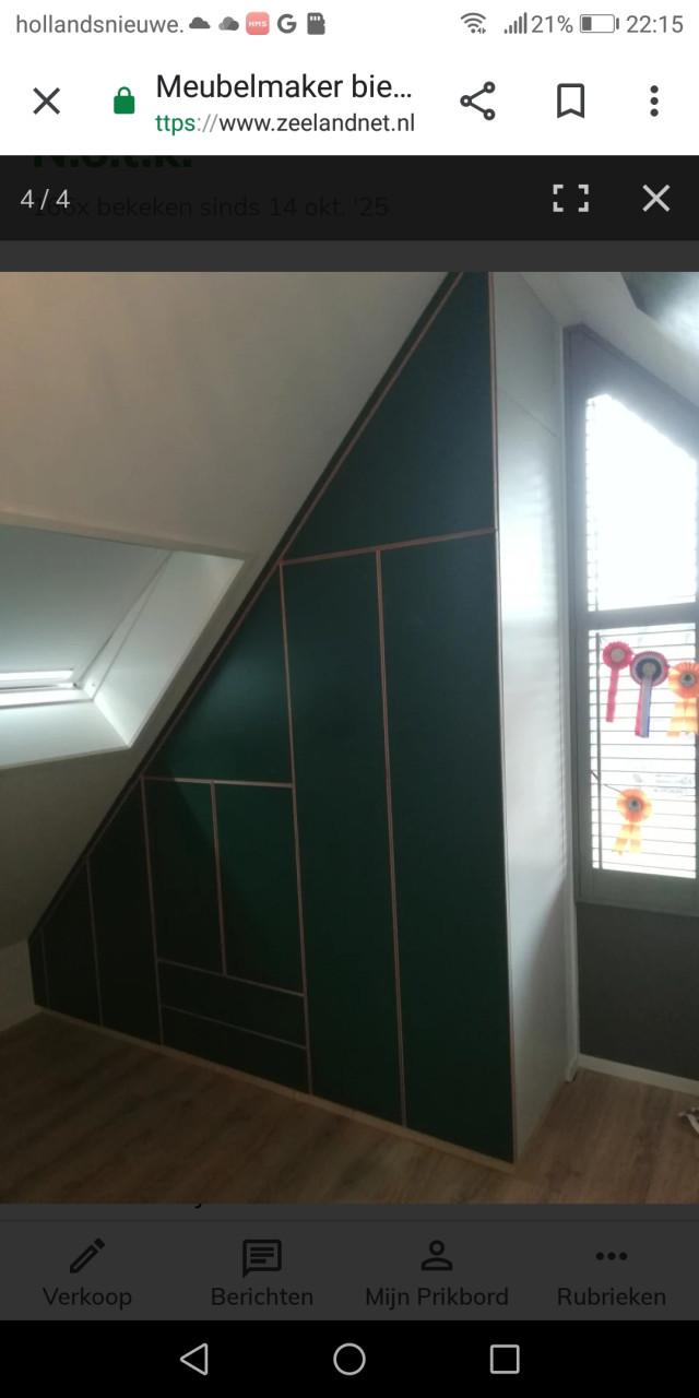 Meubelmaker biedt zich aan