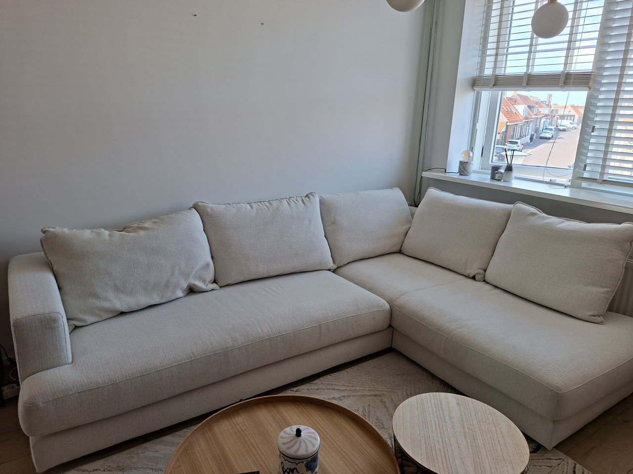 Westwing Tribeca hoekbank - lichtbeige