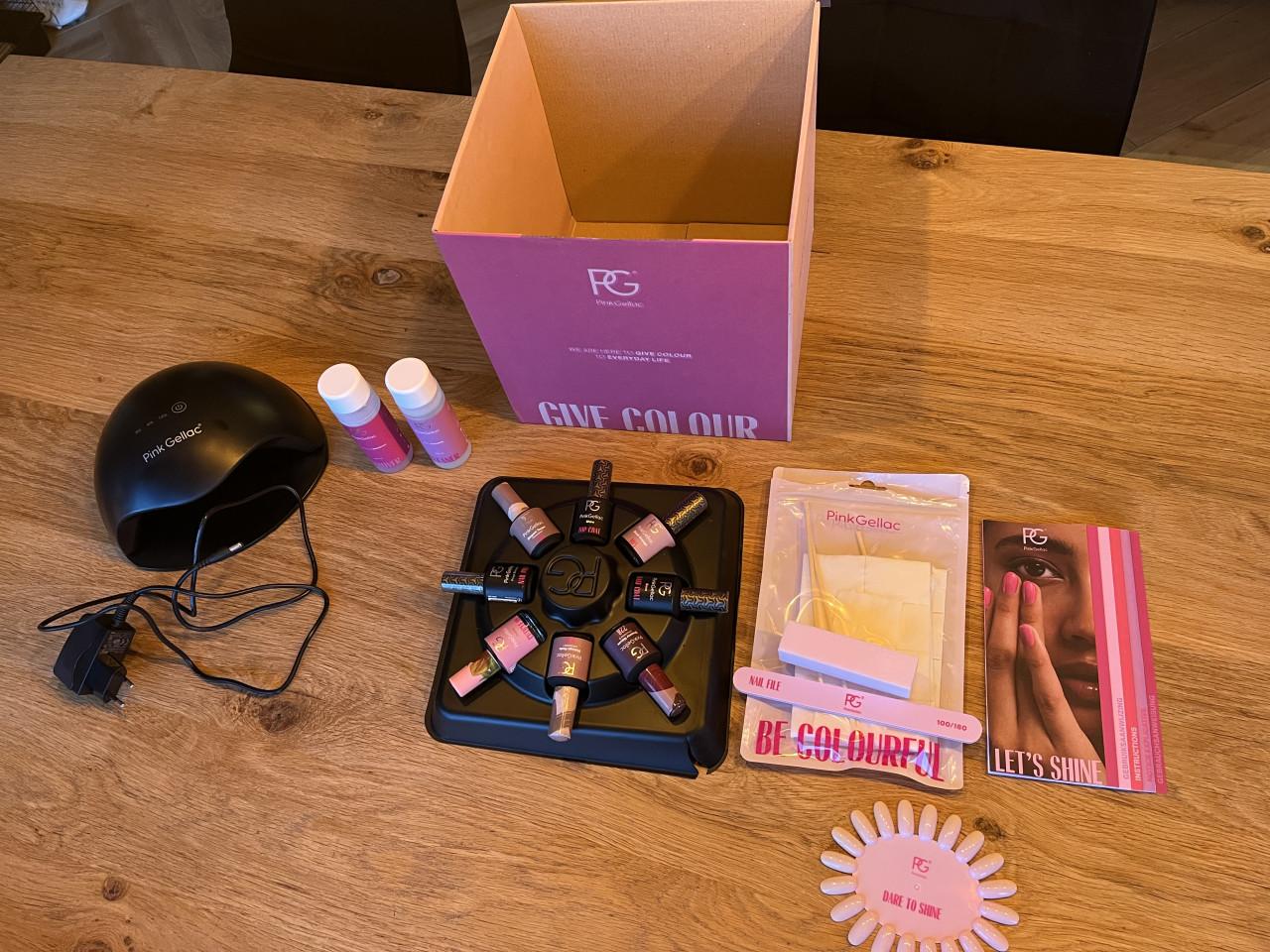 Pink gellac gelnagels startersset