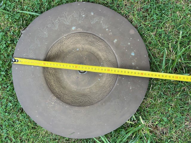 Zware messing gong