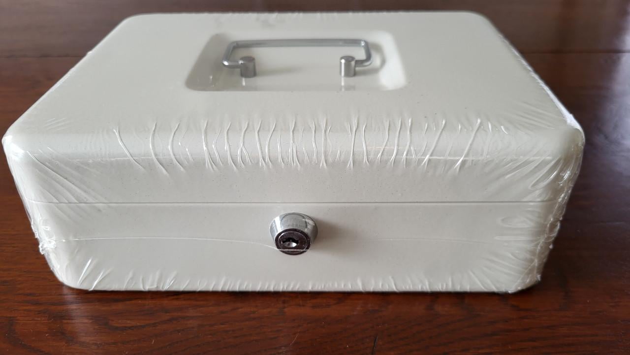 WEDO metalen geldkist geldcassette 25 x 18 x 9 cm - NIEUW