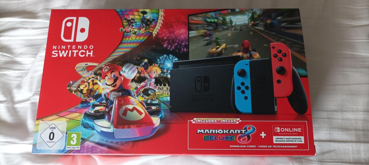 Nintendo switch nieuw in doos incl Mario kart 8