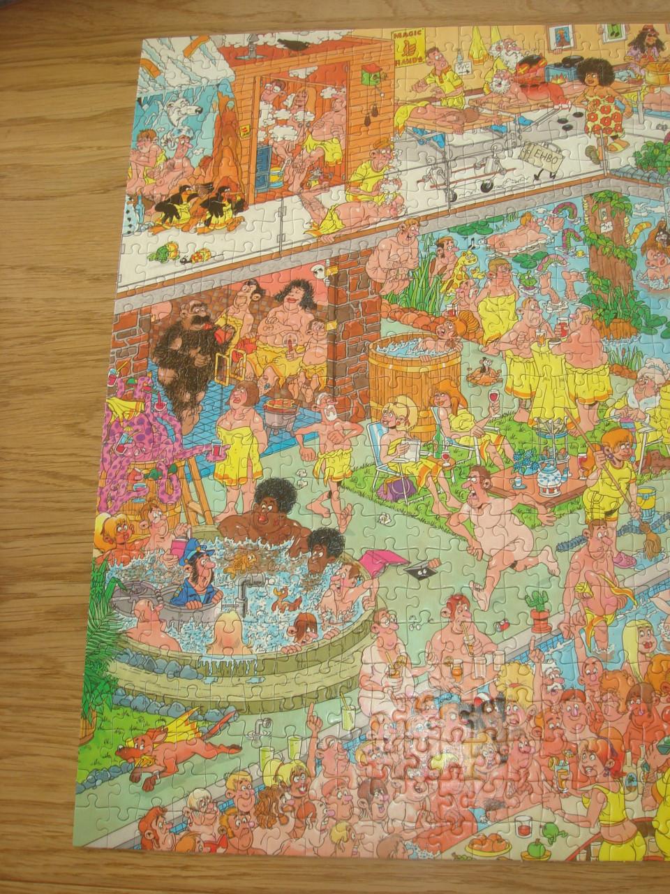 Te koop Complete Jan Van Haasteren puzzel Op hete kolen