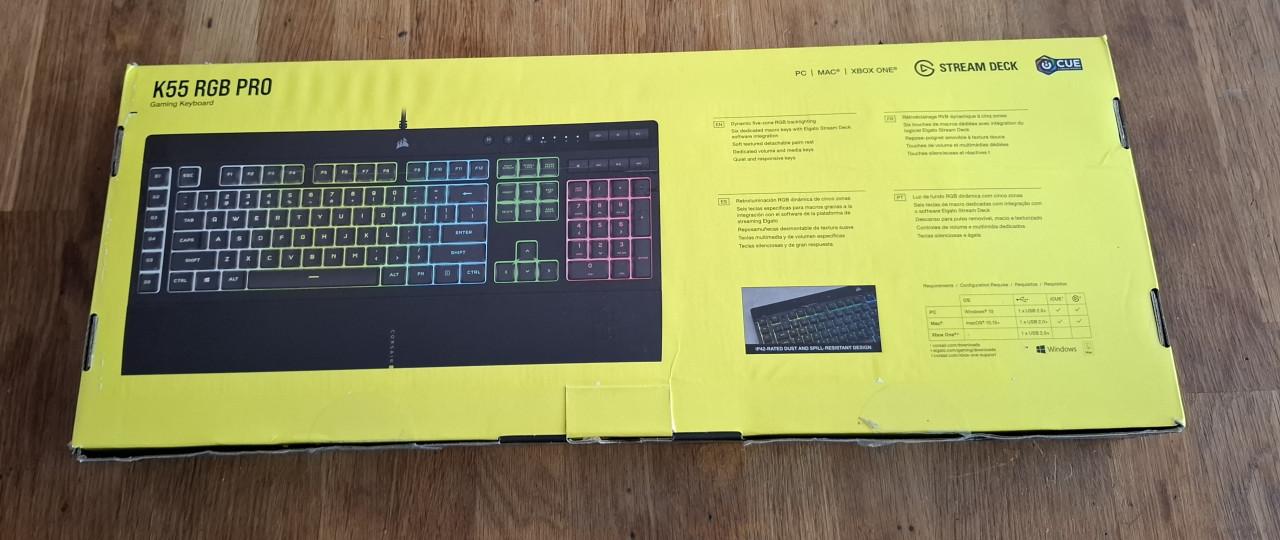 Corsair k55 rgb pro gaming toetsenbord