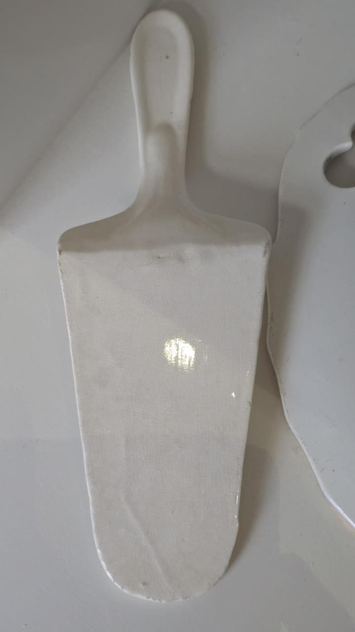 Fanse petit four schaal met taart schep 🤎