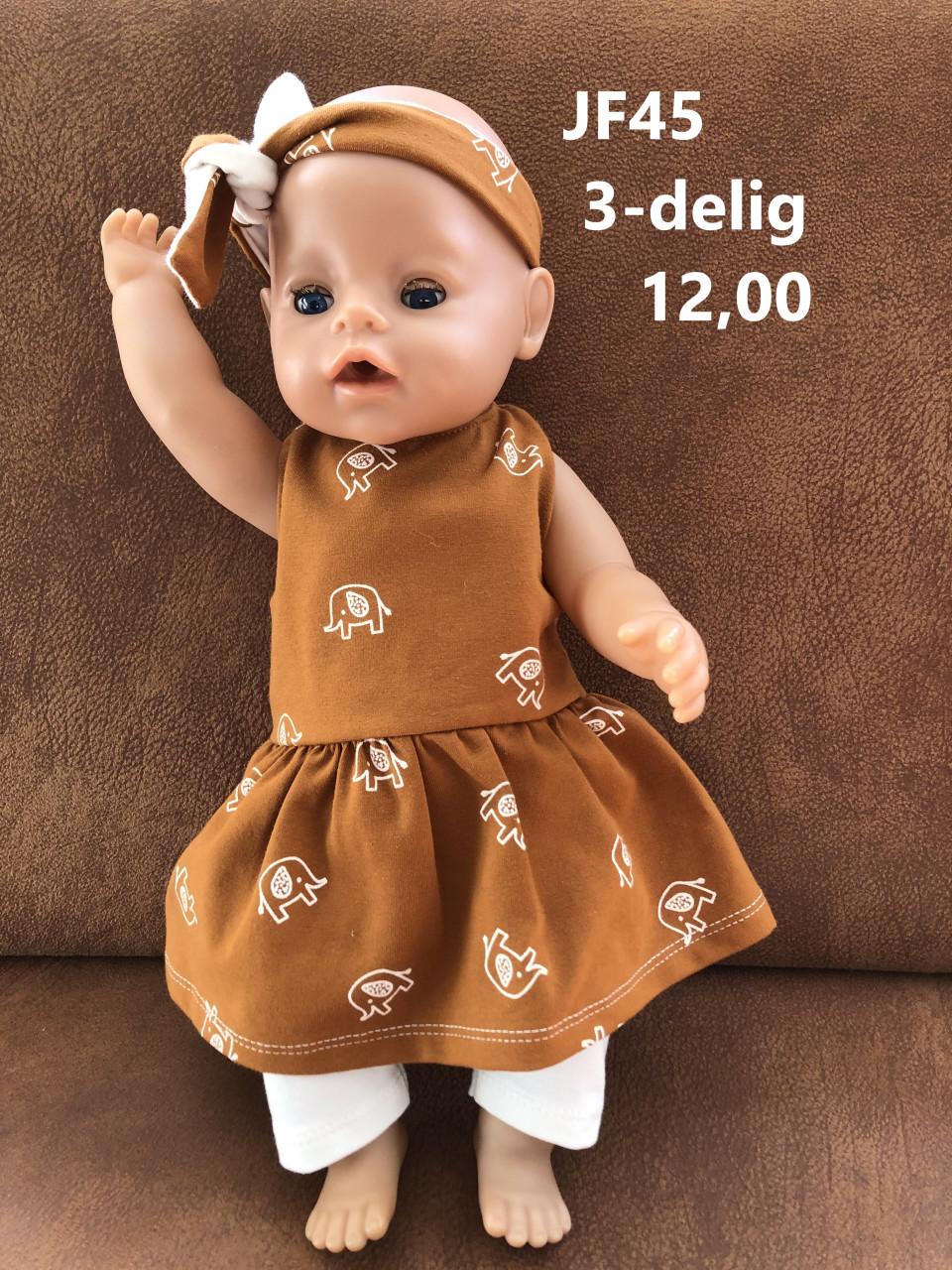 Poppenkleertjes baby born. Set. Opbrengst KiKa.