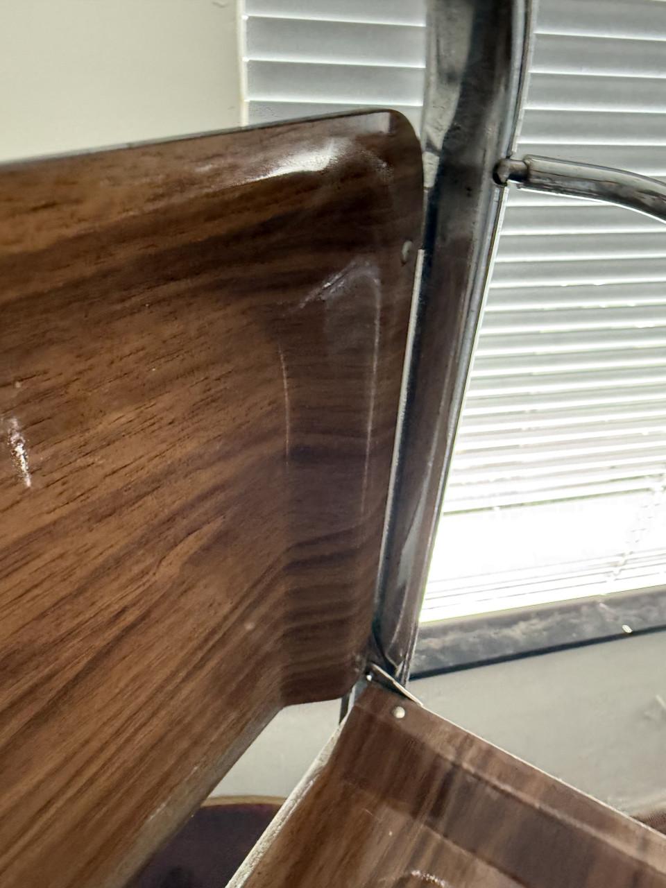 Vintage Dinetti theekarretje – Bruin met metalen frame