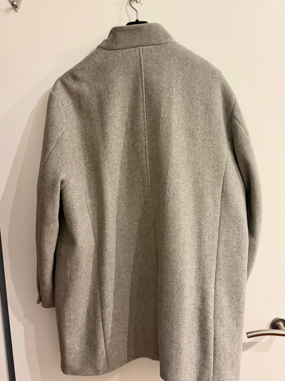 Mooie grijze heren Mantel, maat 3xl, licht grijs,