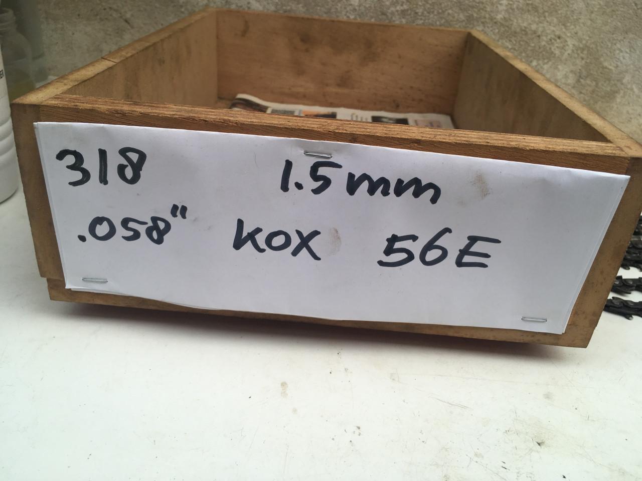 5x zaagketting voor kettingzaag dolmar, husqvarna etc. zo goed als nieuw