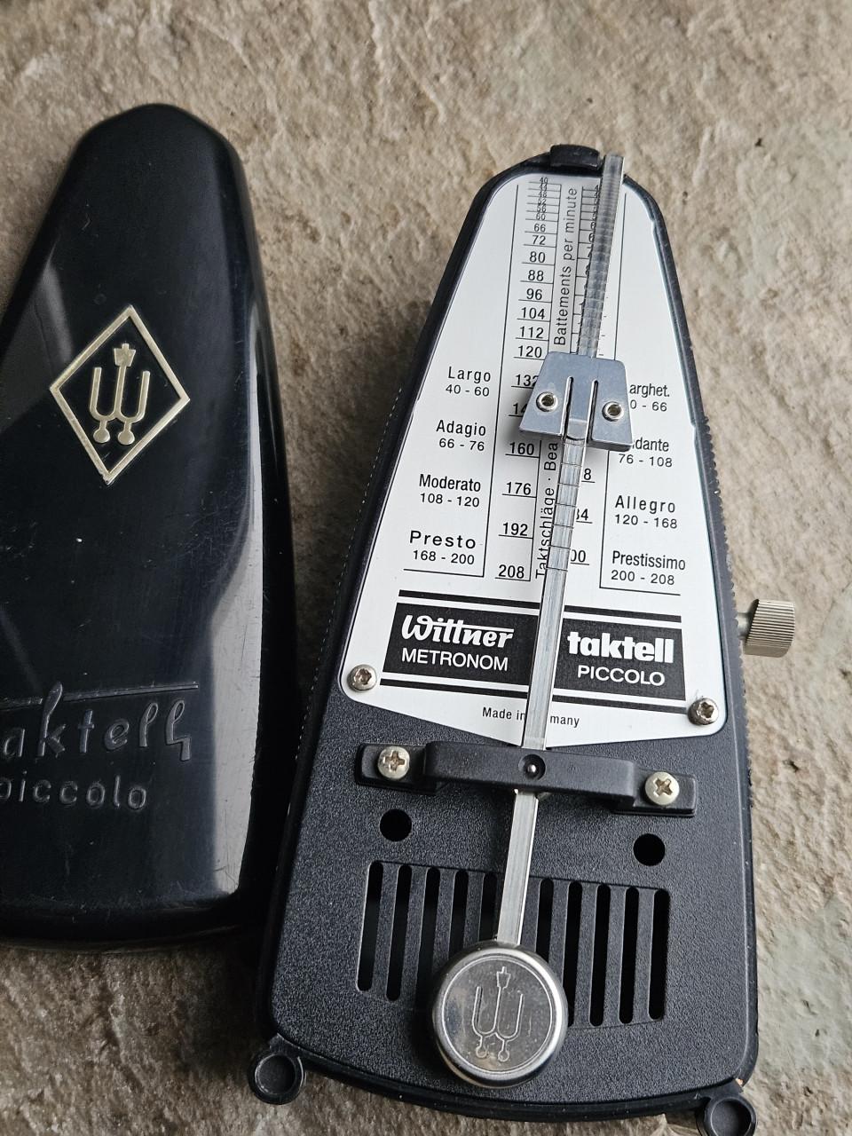 Prachtig werkend vintage Wittner Taktell Piccolo Metronoom
