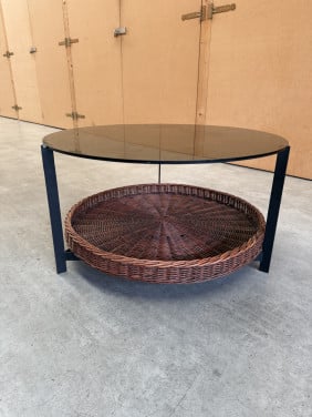 Vintage ronde salontafel Rohé Noordwolde